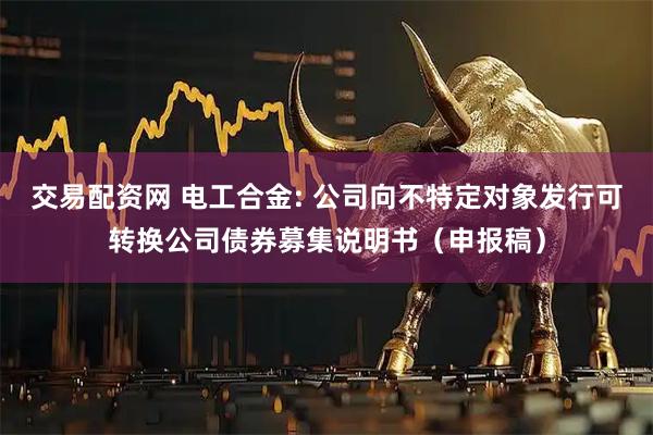 交易配资网 电工合金: 公司向不特定对象发行可转换公司债券募集说明书（申报稿）